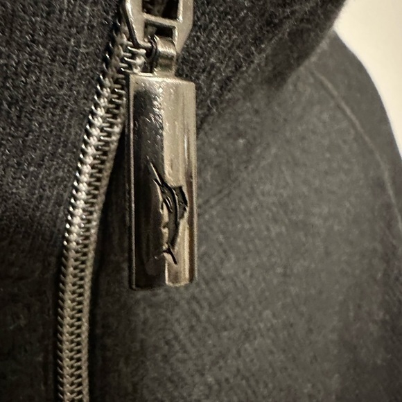 Tommy Bahama Grey 1/4 Zip Reversible Pullover Cotton Sweater Size Large - Picture 8 of 8